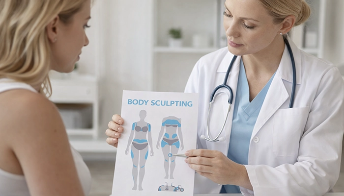 Clinic Consultation for Body Sculpting Treatment