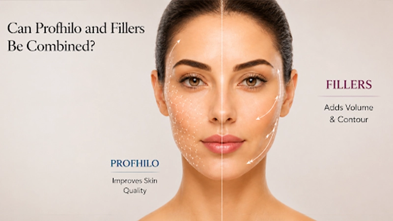 Combination of Profhilo and dermal fillers