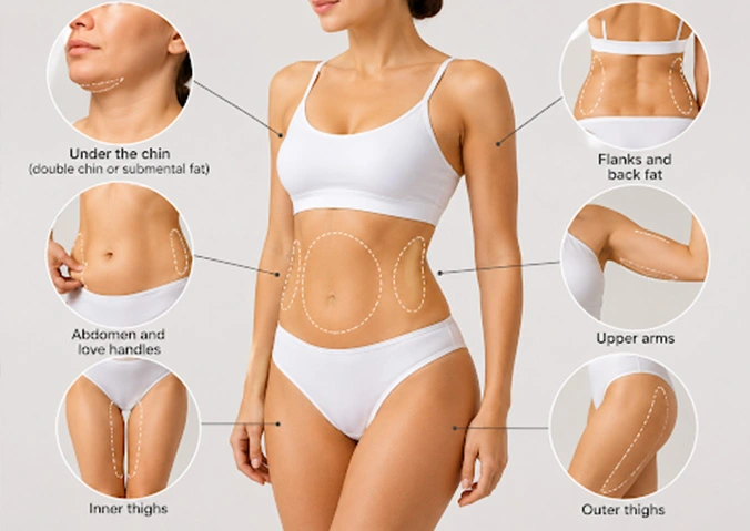 Fat treatment areas
